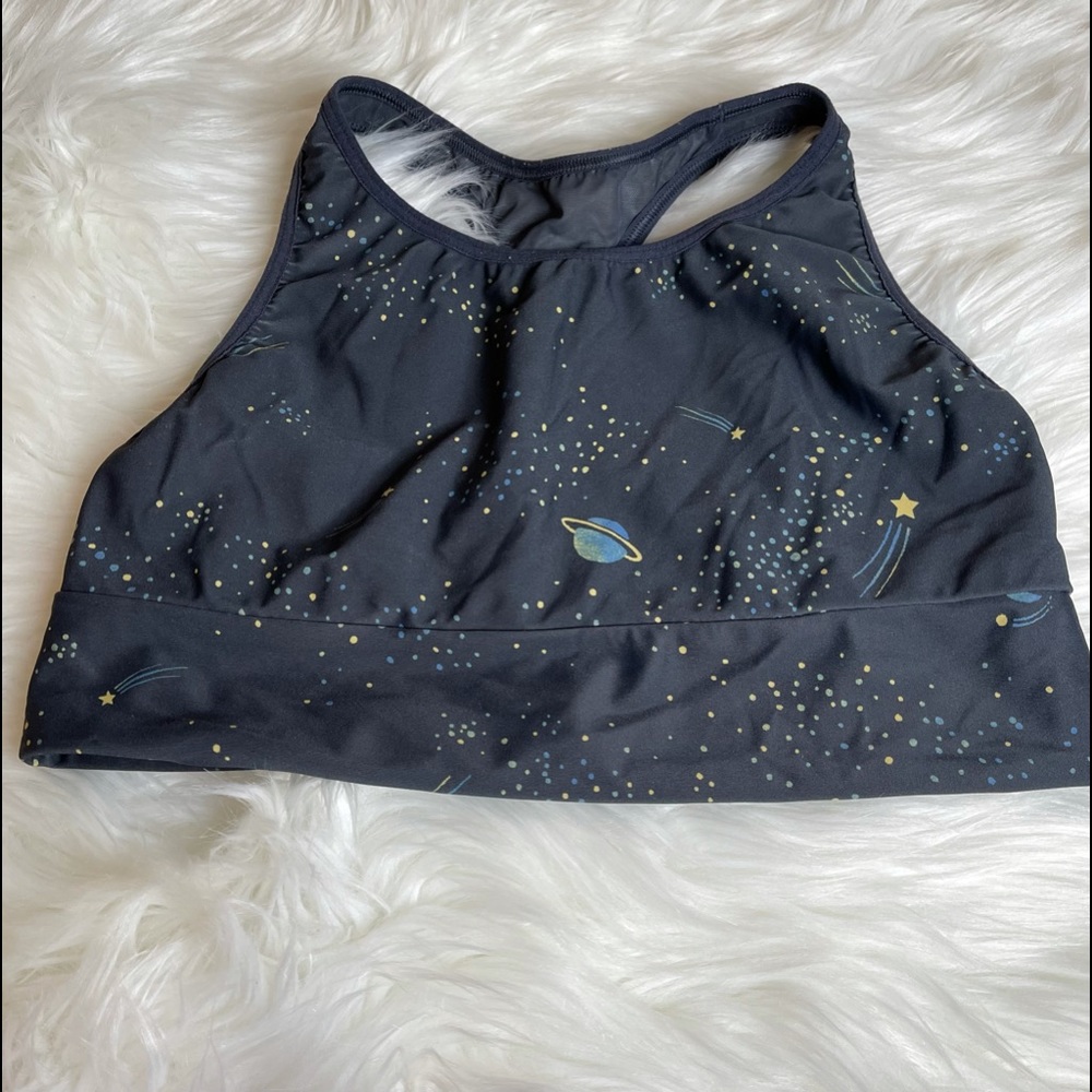 VICTORIAS SECRET (Victoria Sport) the Player racerback sportsbra moon stars M